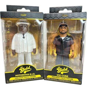 Funko Gold Notorious B.I.G. & Ice Cube Premium Vinyl Figure Set‎ OF 2 NEW IN BOX
